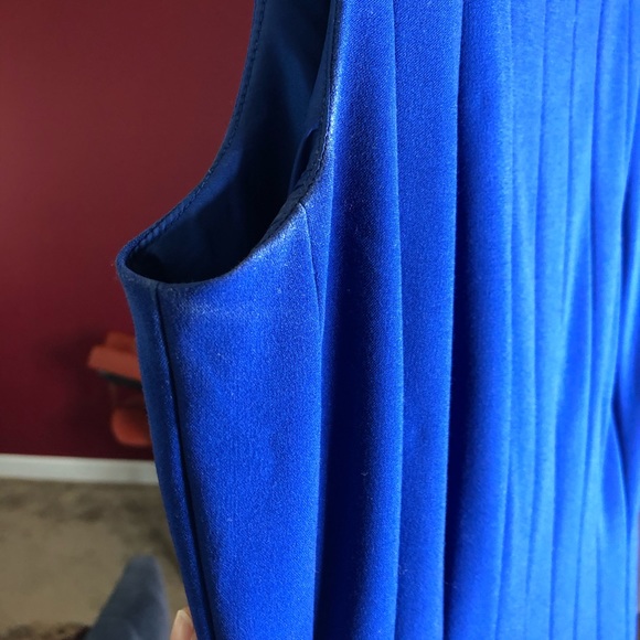 Calvin Klien Blue Pleated Dress - Picture 5 of 5